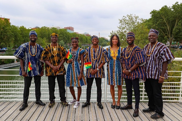 Ghana Olympics Team in Kente