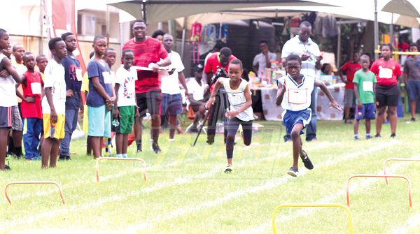 Children running in a race